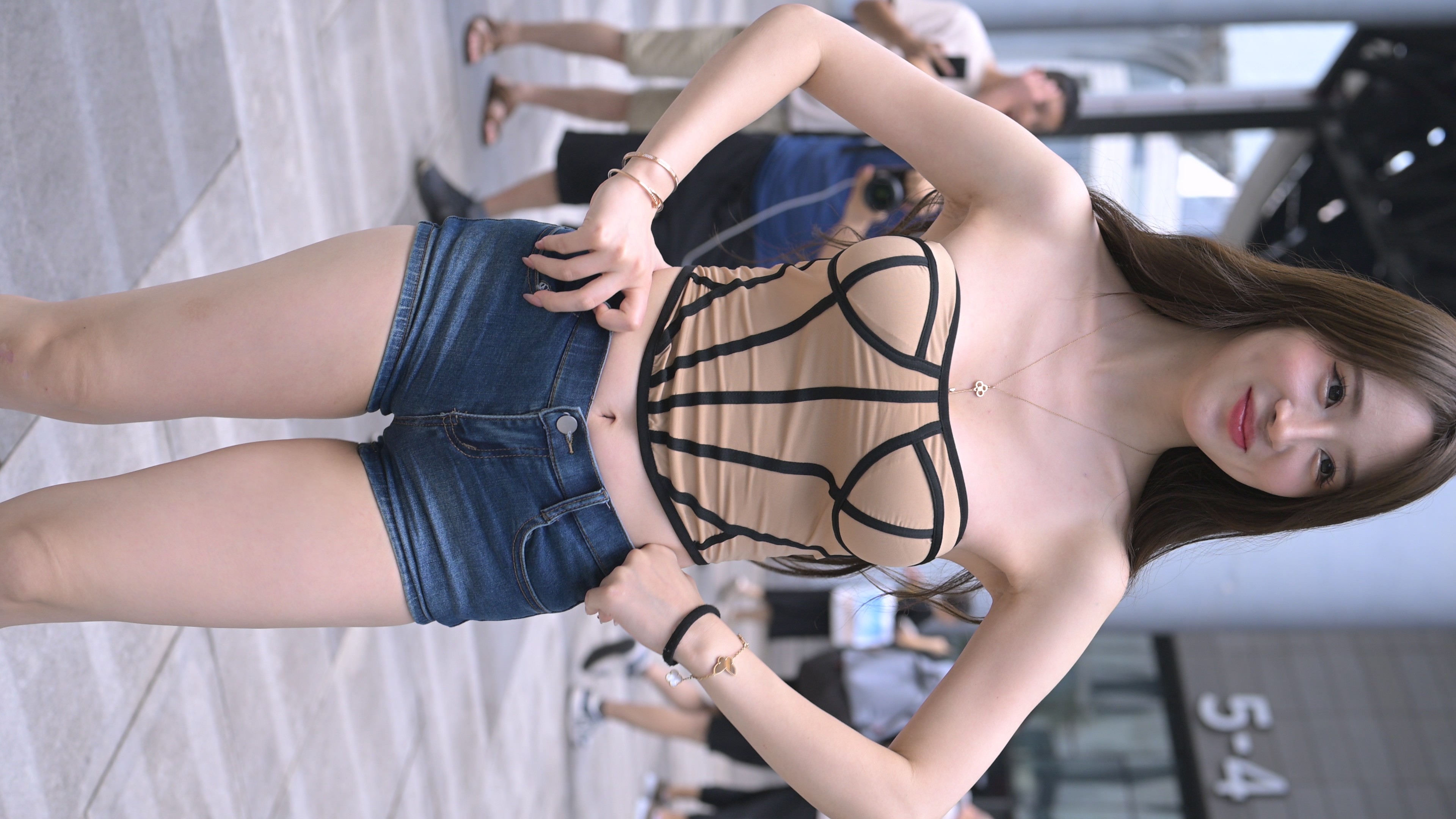 图片[4]-J6445 肉感热裤美女 4K 17G-KHL.CC-快活林