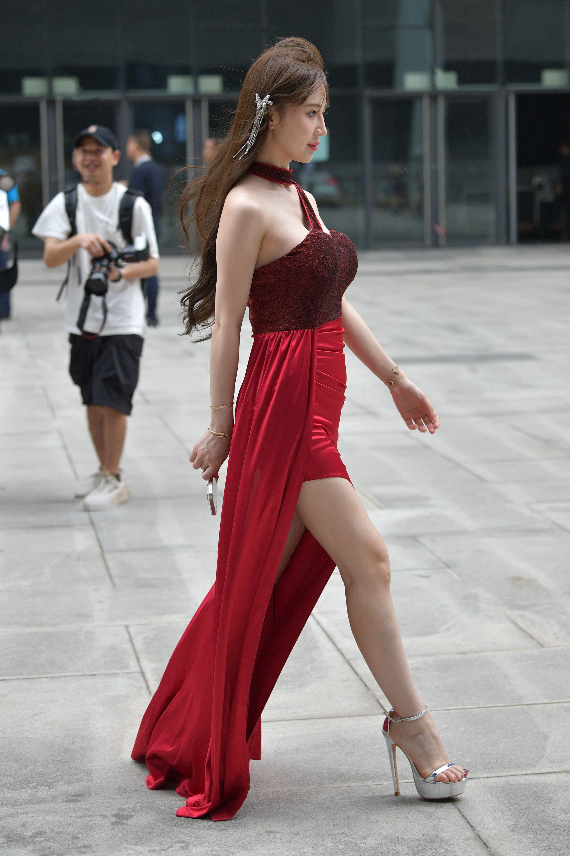  街拍鸭,魔镜街拍,街拍第一站,裙装,小姐姐,街拍,写真套图,猫君君MaoJun