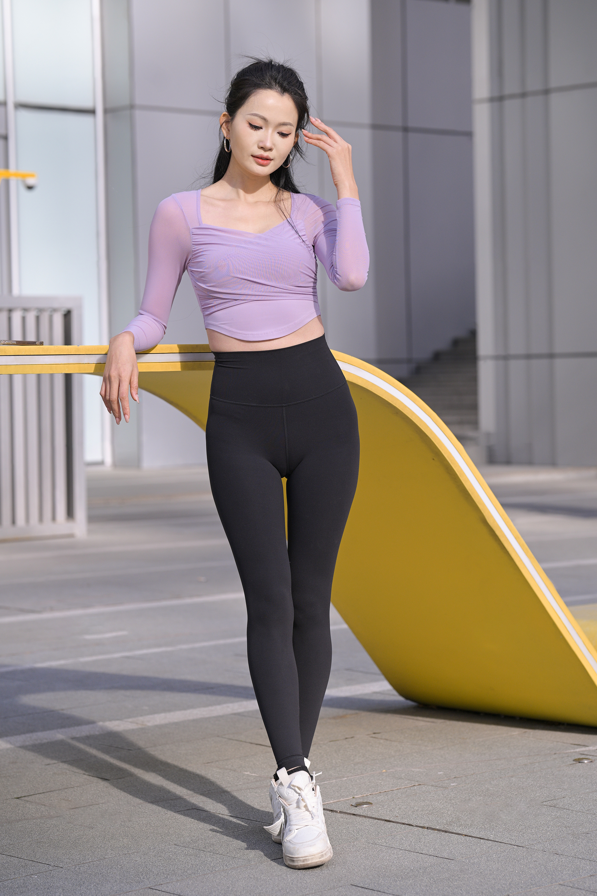 图片[7]-MX1705 黑色瑜伽裤美女 30G-KHL.CC-快活林