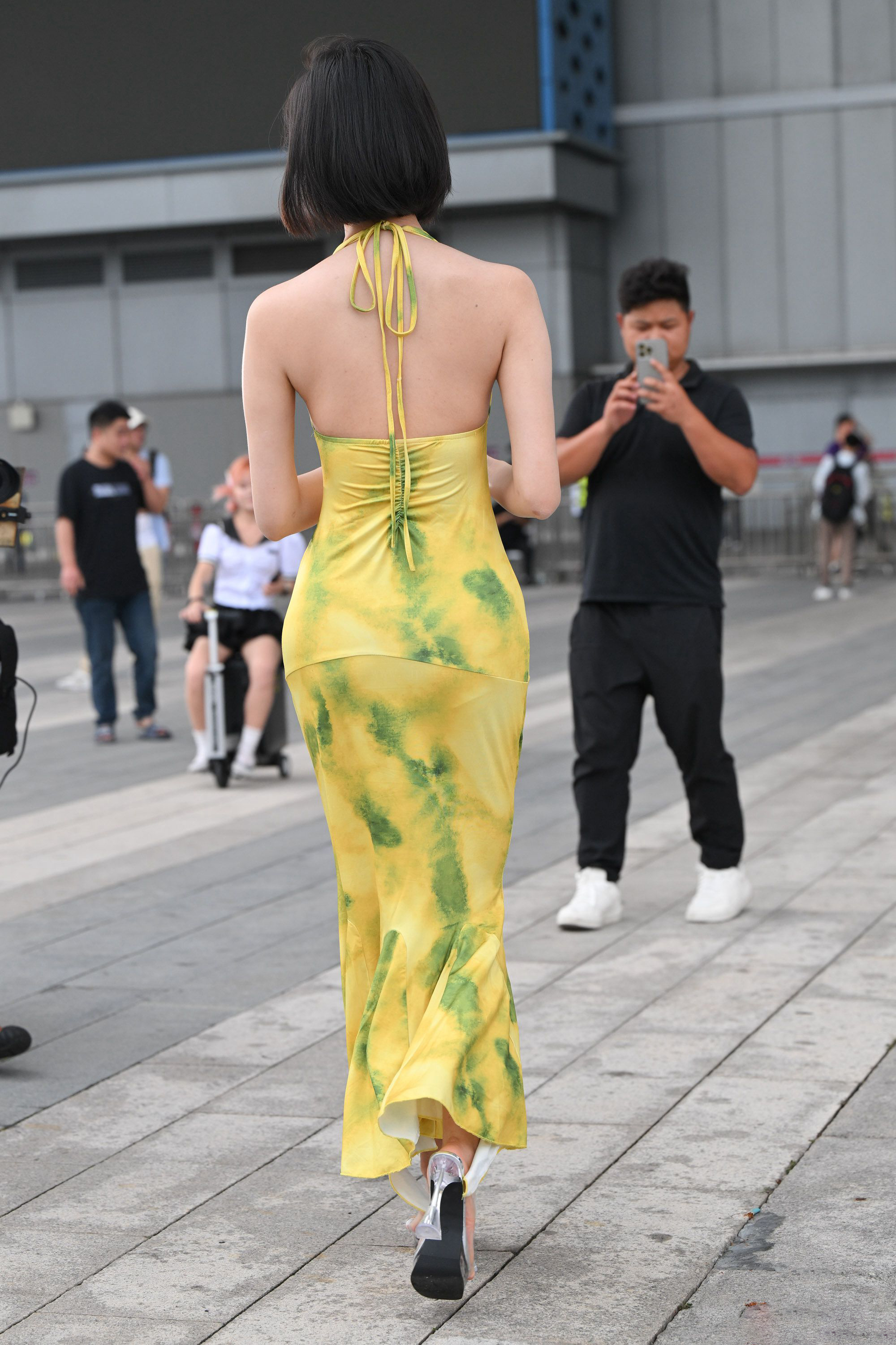  街拍鸭,魔镜街拍,街拍第一站,裙装,熟女,街拍,写真套图,Tomoyo酱