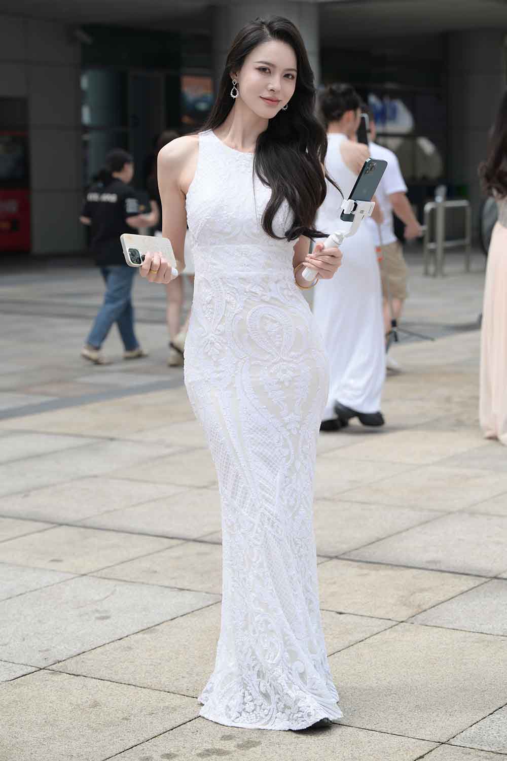 【J7200】搭讪候场休息翘臀主持【图片】-街拍鸭