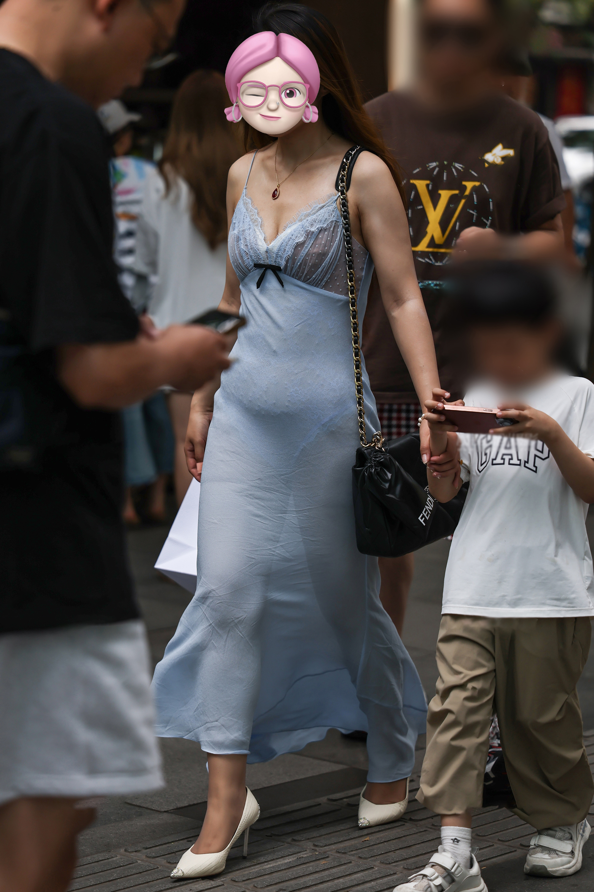  街拍鸭,魔镜街拍,街拍第一站,裙装,小姐姐,街拍,写真套图,Ely_eee