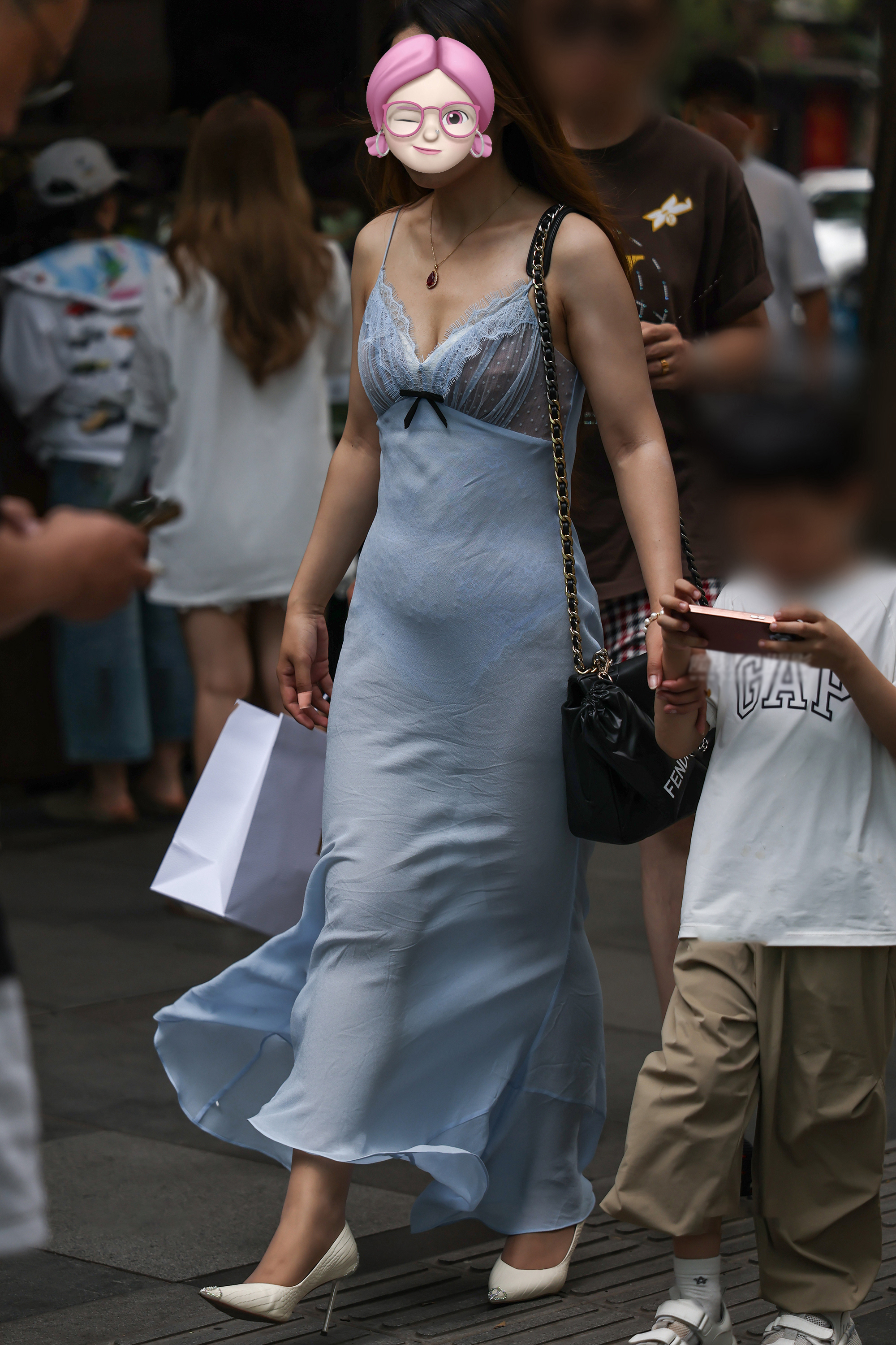  街拍鸭,魔镜街拍,街拍第一站,裙装,人妻,街拍,写真套图,Kitaro绮太郎