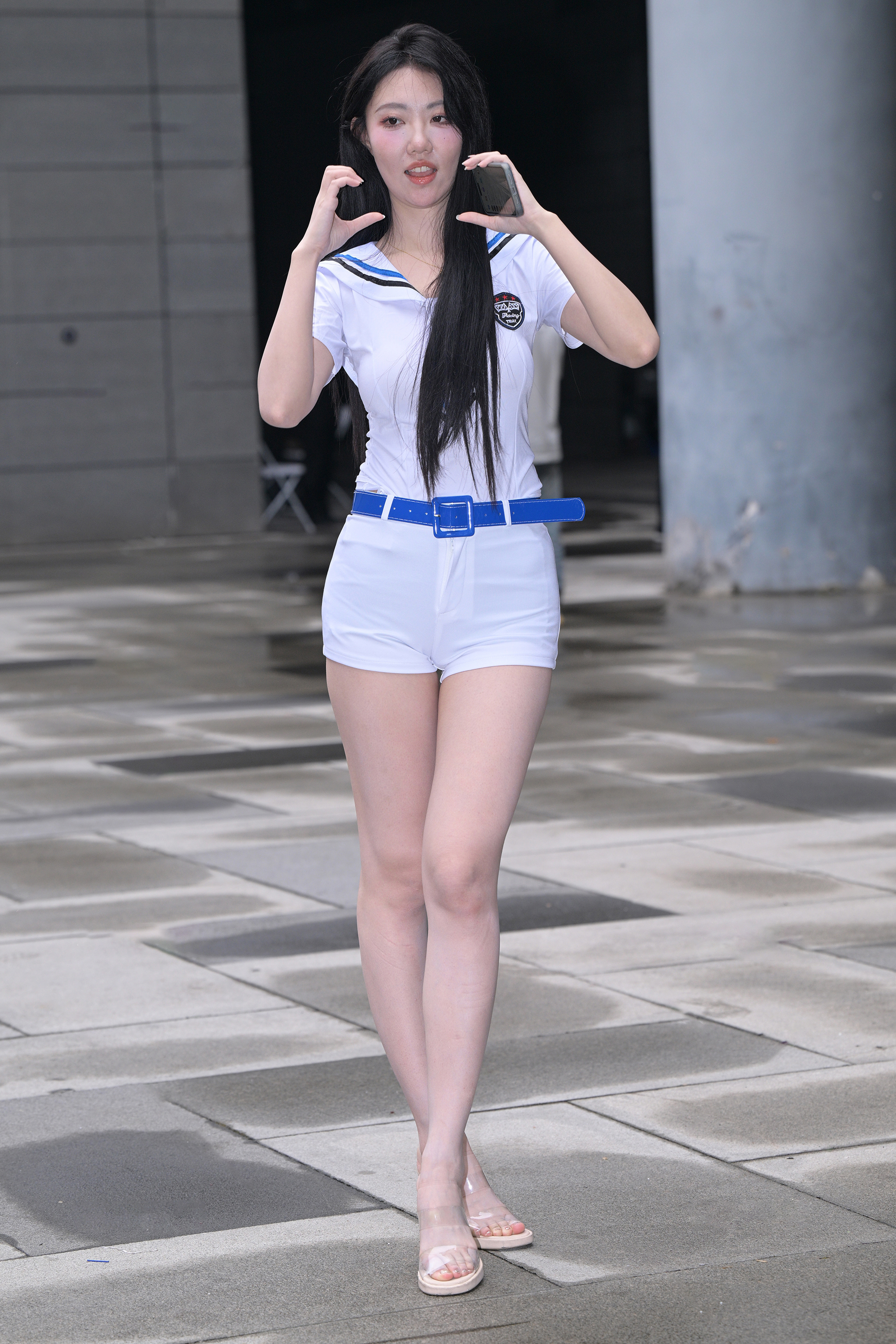 图片[7]-J6816 白色热裤小妹-KHL.CC-快活林-魔镜模拍写真资源下载