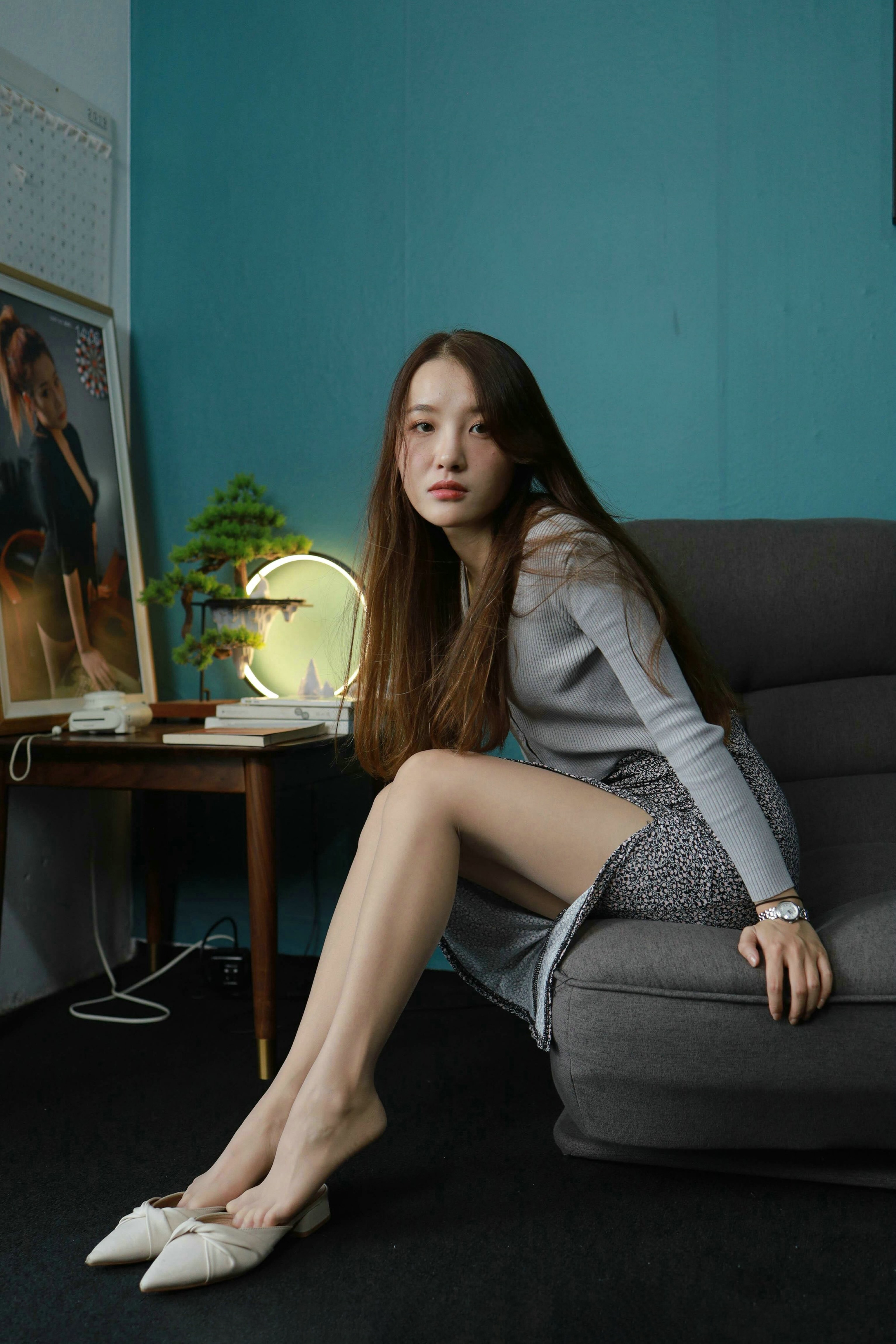 ★套图★ D0690 温柔的碎花裙 小婉-KHL.CC-快活林