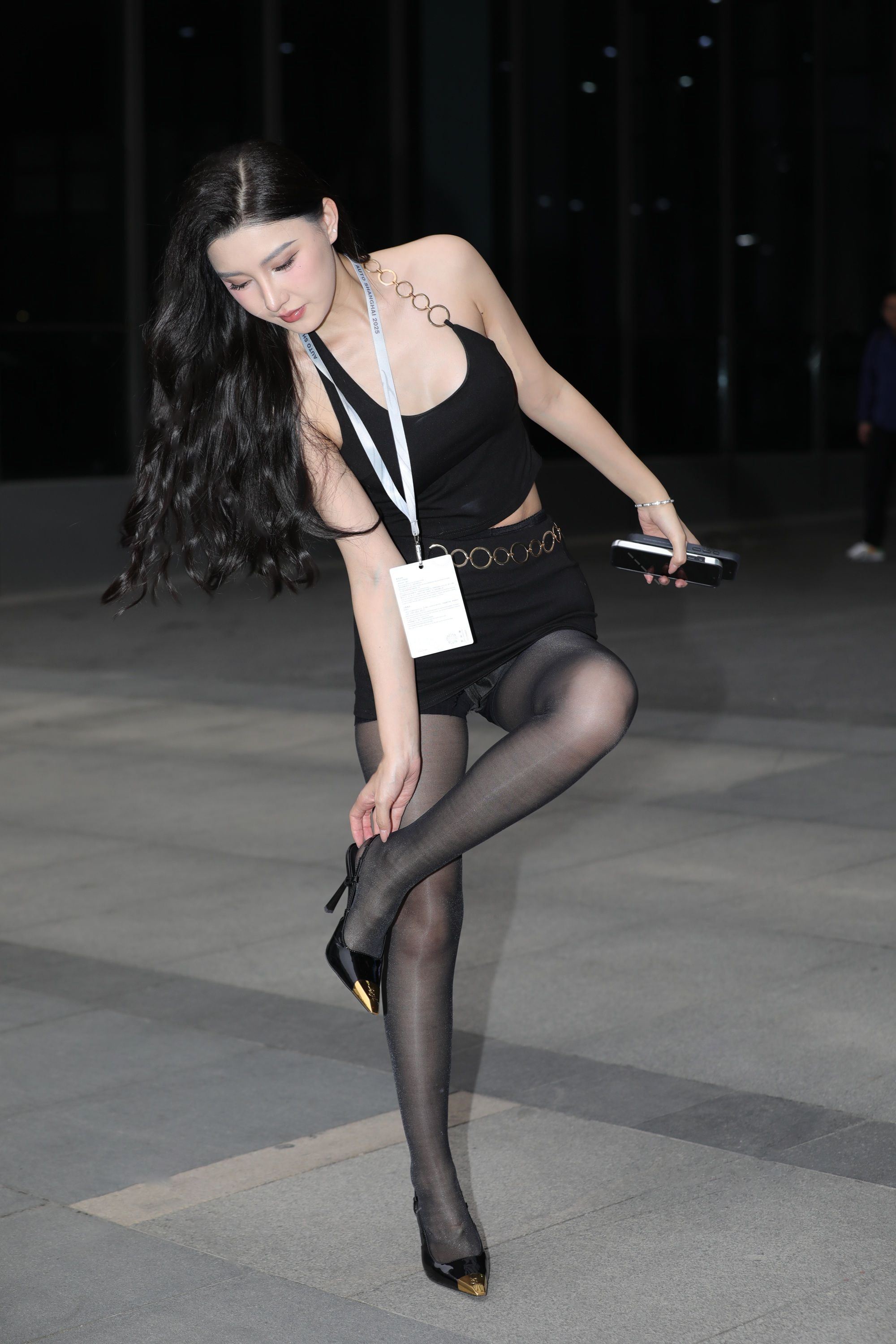 图片[1]-J7110 肤白貌美网红黑丝-KHL.CC-快活林-魔镜模拍写真资源下载