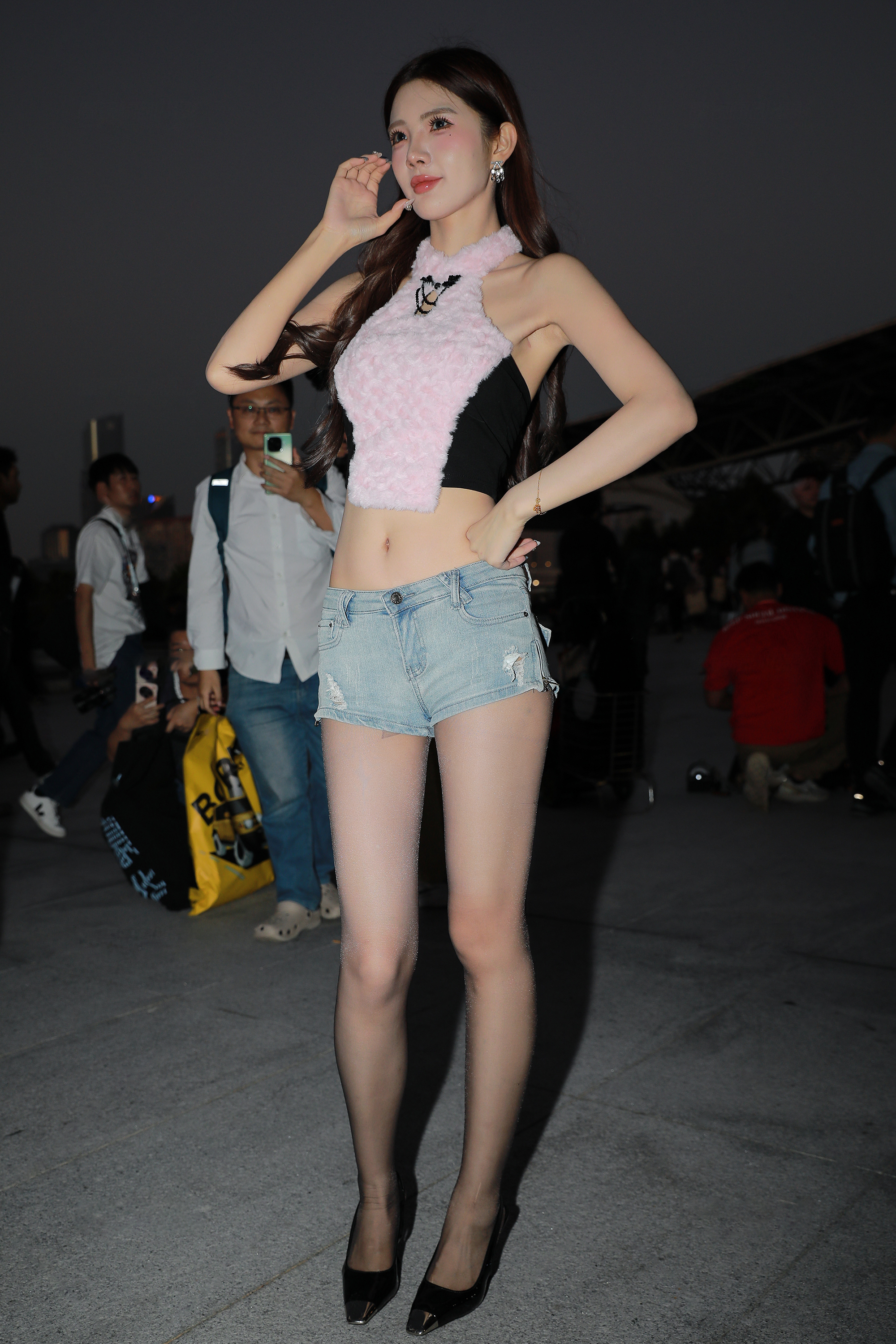 图片[2]-J7257 热裤黑丝高跟美女 诗佳-快活林官网